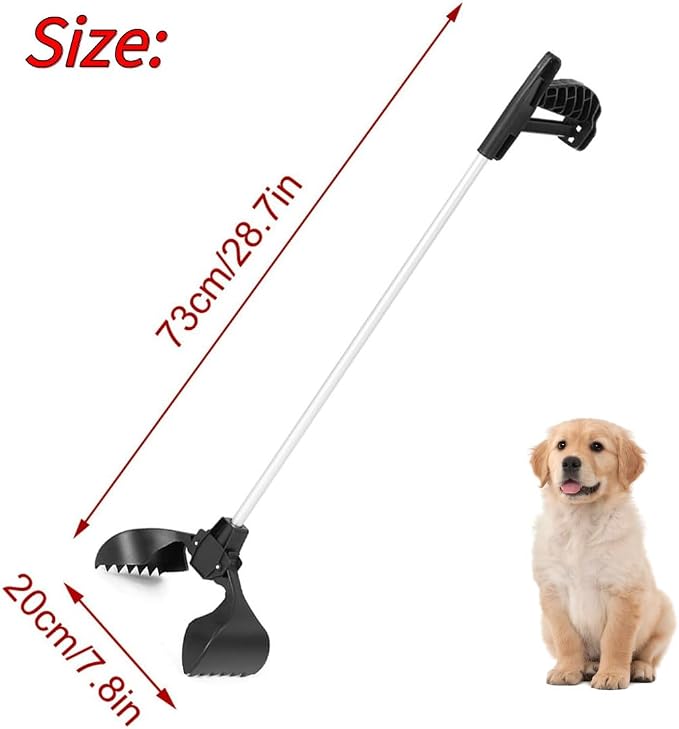 Pooper Scooper for Dogs Heavy Duty, Pet Dog Pooper Scooper for Grass Gravel Pick Up, Pooper Scooper Dog Poop Scooper for Large Dogs Heavy Duty