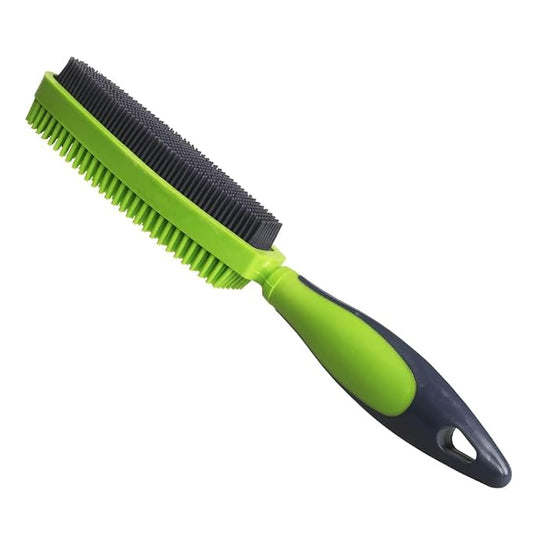 Premium Rubber Pet Hair Brush - Removes Hair from Couches & Pets' Coats