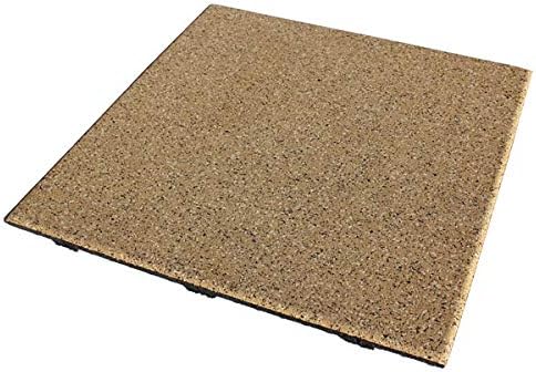 American Floor Mats - Extreme Rubber Gym Tiles - 1 Inch Thick Colorful Rubber Gym Tiles - Superior Shock and Sound Absorbing Tiles - 35% Orange/Grey/White 10 Tile Pack (Covers 40 Sq Ft)