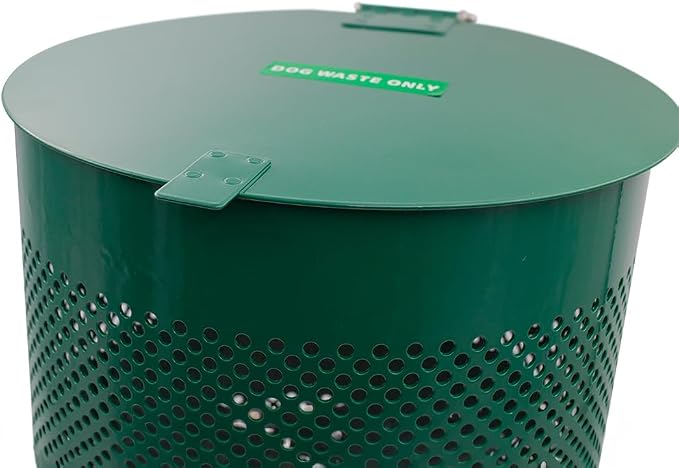 ZERO WASTE USA - Rust Proof Aluminum Dog Waste Station for Roll Bags (Most Popular Bags) - Free 400 Waste Bags & 25 can Liners - Over 500k Sold in USA (Gloss Green)
