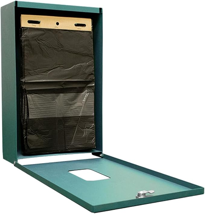 Zero Waste USA® Aluminum Dog Waste Station with ONEpul® Bags, Matte Black | Rust-proof aluminum dog waste station with ONEpul® pull-strap bags, one-at-a-time dispensing, less waste & easier maintenance