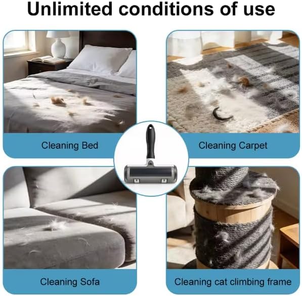 Neatly.co Reusable Pet Hair Remover Roller - Eco Friendly Self-Cleaning Lint Roller for Dog and Cat Fur - Best for Furniture, Couch, Carpet & Car Seats