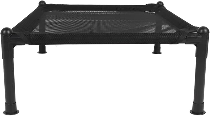 ANGGREK Elevated Dog Bed, Comfortable Metal Frame Multipurpose All Seasons Universal Strong Load Bearing Outdoor Elevated Dog Bed for Outdoor (31.5cm)