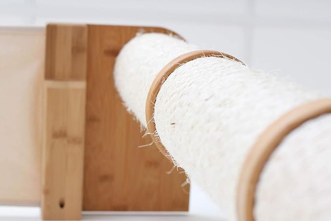 CatastrophiCreations Cat Mod Climb Track Handcrafted Wall Mounted Cat Tree Shelves, English Chestnut/Natural, One Size (528375911ENNAT)