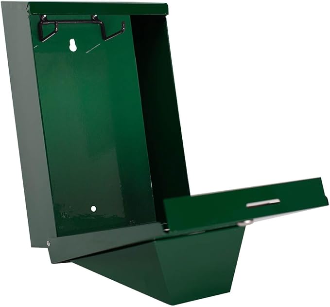 Mutt Mitt® Aluminum Dog Waste Starter Station - Gloss Green | Singles | Rust-proof aluminum dispenser, includes 400 header bags, locking hood, fits all 5" header refills, hardware included