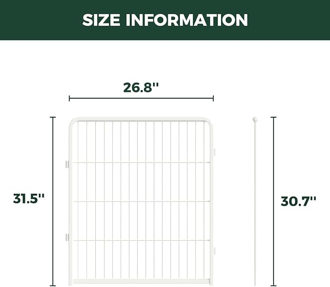 FXW Homeplus Indoor Dog Playpen, 32" H, 2 Panels, for Small & Medium Dogs | Stress-free play, Heavy-duty, Semi-open design, Easy setup, Threshold-free gate, Expandable, Patented