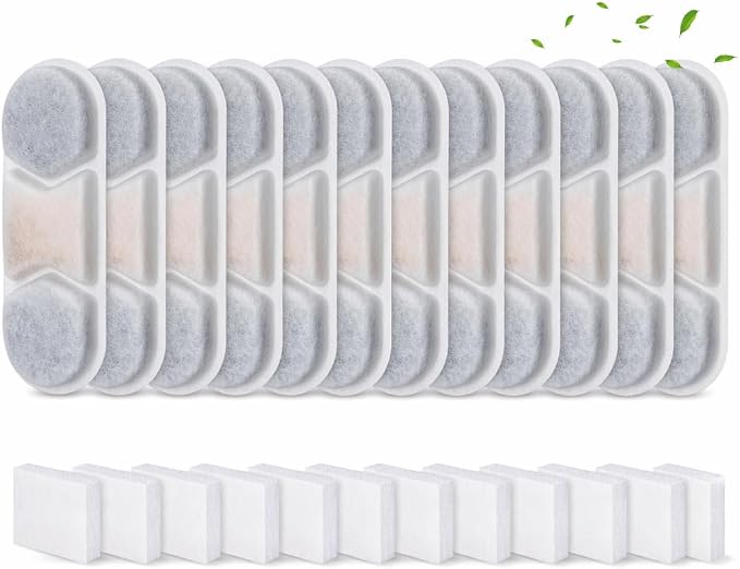 12 Pack Filter Replacement Dog Water Fountain AEUSDOG