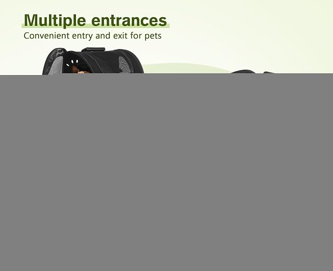 pecute Cat Backpack Breathable, Cat Carrier Backpack Expandable