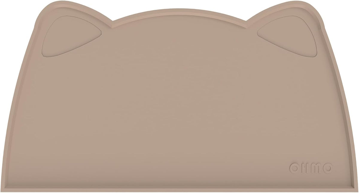 OHMO - Cat Food Mat, Silicone Pet Feeding Mat for Floor Non-Skid Waterproof Dog Water Bowl Tray, Easy to Clean Pet Placemat