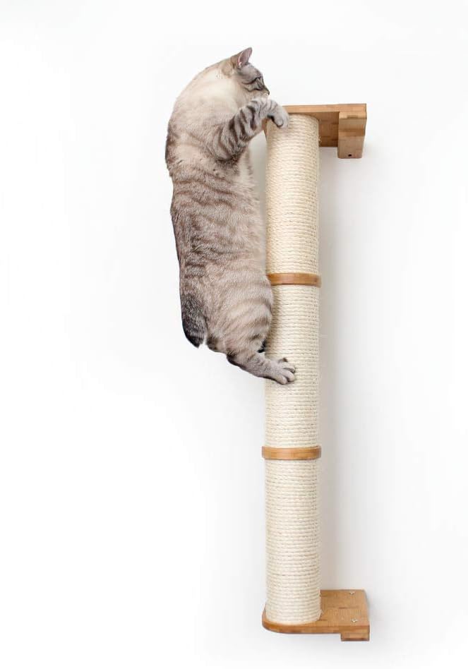 CatastrophiCreations 3-Tier Sisal Climbing Pole, Onyx Bamboo, one Size
