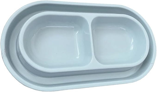 Cat Kitten Dish Dog Puppy Feeder Pet Bowl Ants go Away Grey, S | Ant Proof Cat Food Bowl, No Spill Dish, Outdoor Feeding, Deep Wide Water Moat, Ants Barrier Blocks Ants, Lightweight Plastic