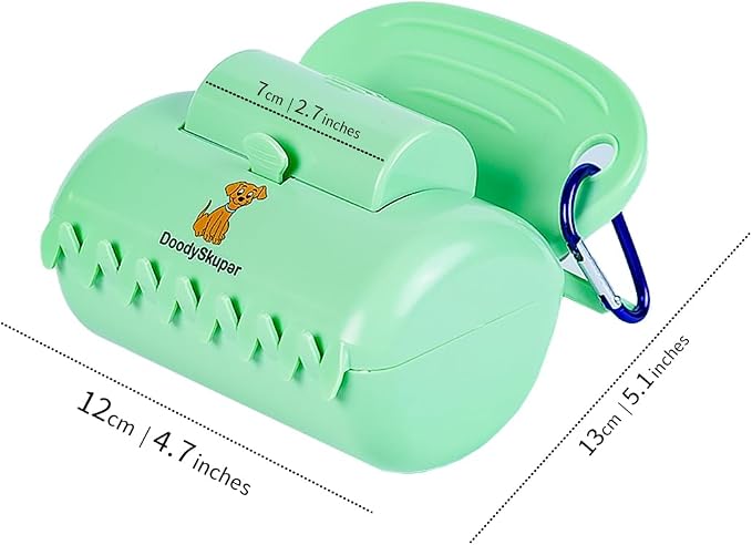Doodyskupar Portable Pooper Scooper – High-Tension Precision Claw with Bag Holder, Ultra-Lightweight (Under 5 oz) Ergonomic Control, Universal Fit for All Breeds, Starter Bags Included