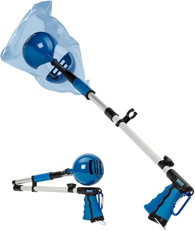 Dog Pooper Scooper 3 Tools in 1, Portable Pooper Scooper for Large & Small Dogs | Long Handle Poop Scooper for Dogs | Durable & Easy-to-Use Poop Scooper for Yard with Sticky Roller Feature