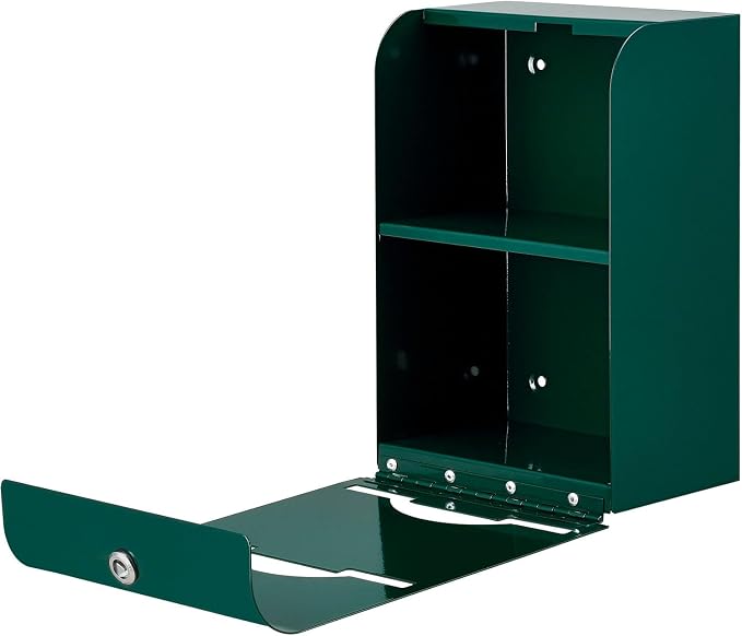 Global Industrial Pet Waste Station with Tie-Handle Waste Bags, Green