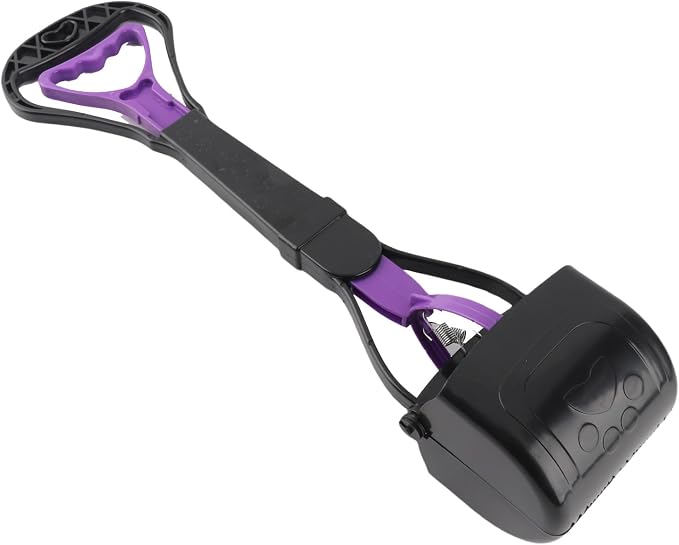 Pooper Scooper for Dogs, Heavy Duty Long Handle Tool, Portable Poop Pick Up Scoop for Yard and Grass 17.72x3.94 Inches