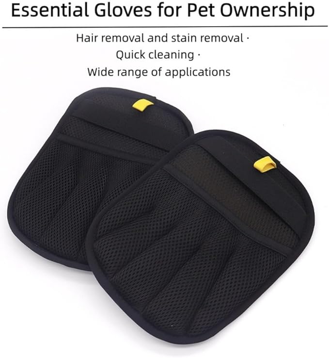 Sungbesi Upgraded Pet Hair Removal Glove,Reusable Pet Hair Removal Tool with Five Finger Static Electricity for Cats & Dogs, Effortlessly Remover Hair from Clothes, Sofa, Carpet, Bed, Car Seat, 2 Pcs