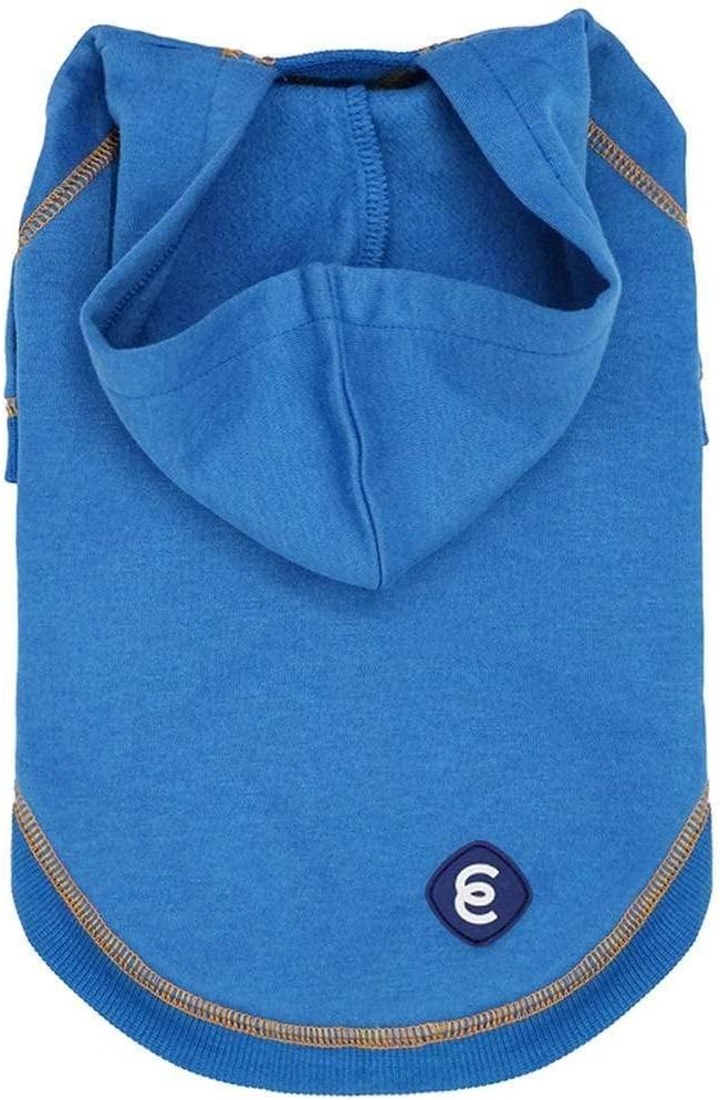 Blueberry Pet Essentials Hoodie – 20″ Cotton‑Blend Sweatshirt with Hood, Burgundy Red, Machine‑Washable Dog Jersey