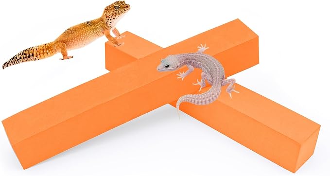 2-Pack Adjustable Reptile Climbing Branches – Compressed Foam Strips for Tree Frogs, Geckos & Small Arboreal Pets | Naturalistic Habitat Decor
