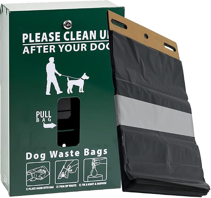 Zero Waste USA Starter Dog Waste Dispenser with 400 Free Bags, Gloss Green