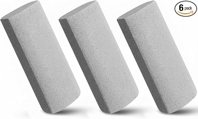 6 Pcs Abbyike Pet Hair Remover Rock Pumice Stone for Dog Cat Hair Pet Removal Cleaning Fur Removal Block Tool Scraper for Car, Carpet, Couch, Beding, Fufmiture Cleaning (5.3 x 2 x 1.4 Inch,Gray)