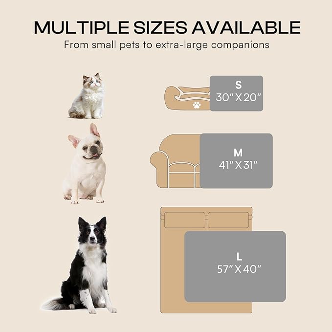 Luciphia Premium Soft Dog Blanket for Small Medium Large Dogs Washable 300GSM Fluffy Warm Fleece Puppy Cat Paw Print Pet Flannel Pcs2 Grey Paw L(41"x31")
