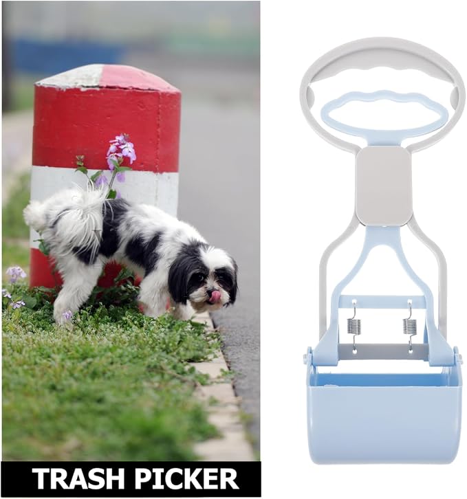 Mipcase Dog Pooper Scooper Reusable Wear-Resistant Pet Waste Scooper Portable Litter Picker for Dog Poop Cleanup Compact 10.62 X 3.54 X 2.95 in