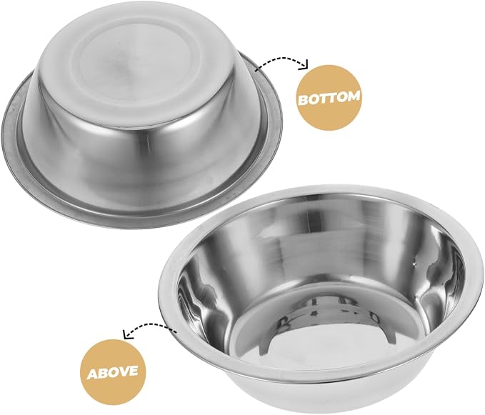 Stainless Steel Wall Bowl Elevated Pet Feeder for Outdoor Use Large Dog Bowls Easy Access