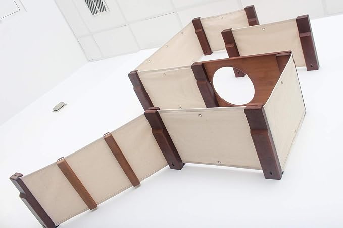 CatastrophiCreations Cat Fort Set - Multiple-Level Cat Hammock & Climbing Activity Center Wall-Mounted Cat Tree Shelves