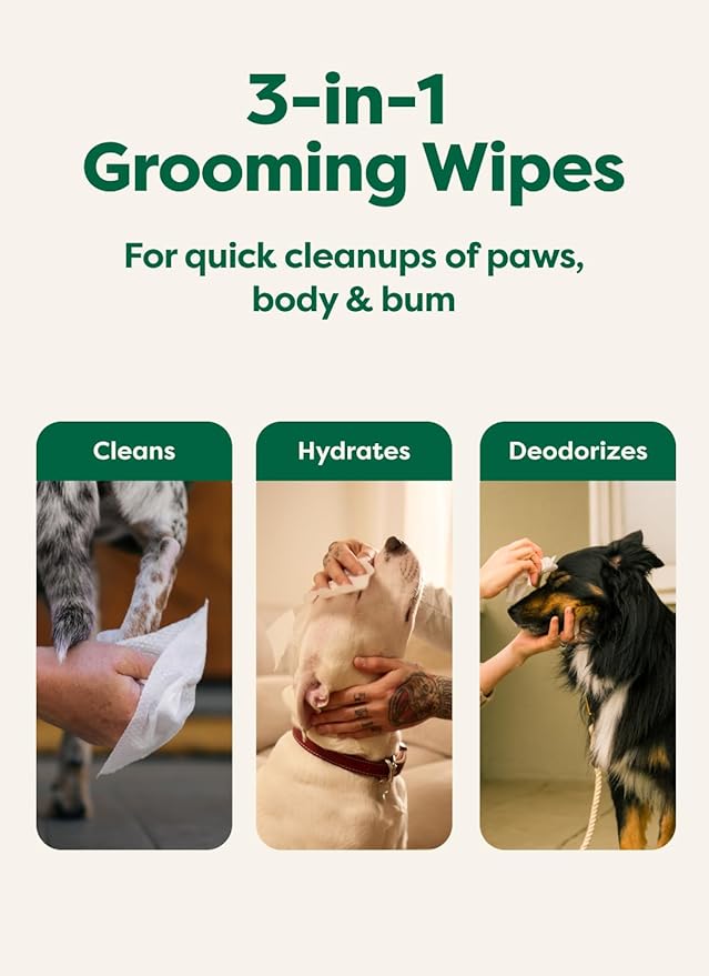 Earth Rated Dog Wipes, Hypoallergenic, Cleaning and Hydrating, for Grooming Paws, Body and Butt, Lavender Scented, 400 Count