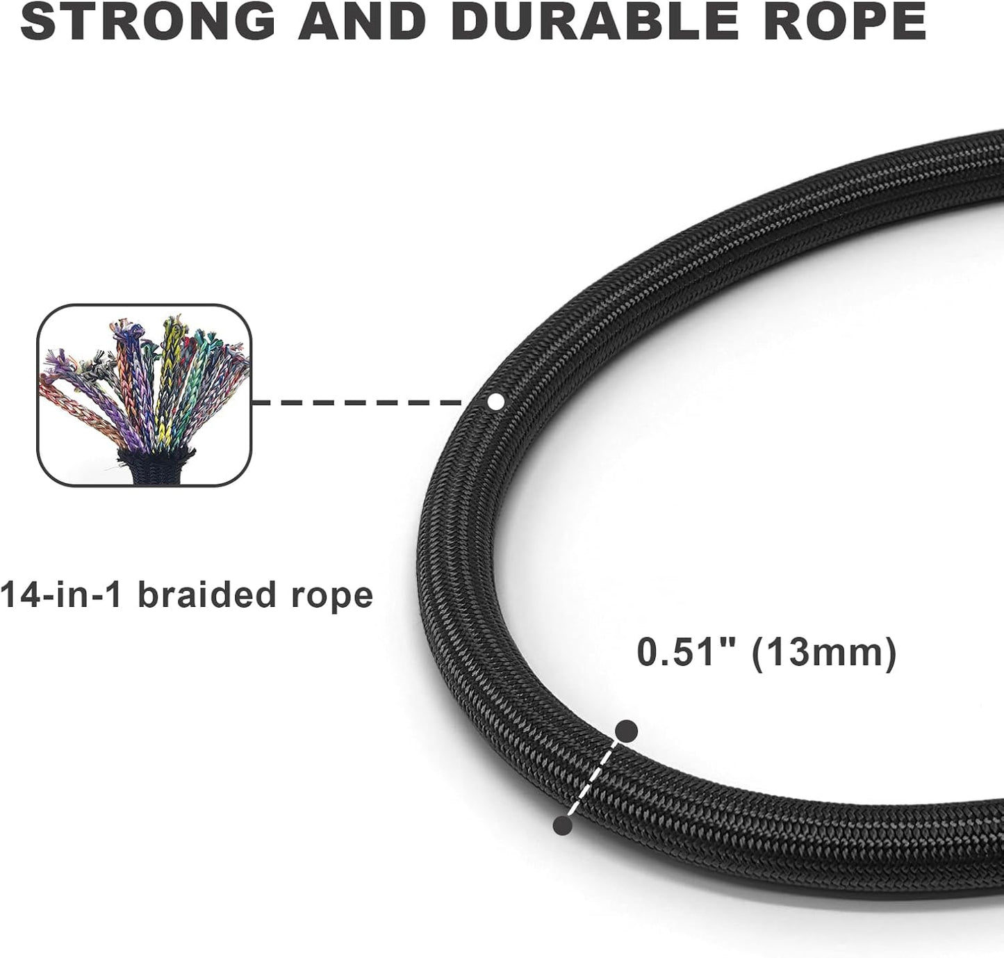 Rope Dog Leash, 4 ft Heavy Duty Dog Leash with Aviation Aluminum Auto Locking Carabiner, Strong Nylon Pet Lead for Small, Medium, Large Dogs (Purple, 4FT)