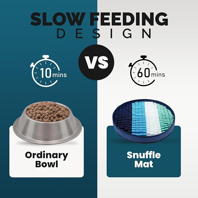 PET ARENA Adjustable Dog Snuffle Mat Interactive Feeding Toy - Multicolor | Encourages natural foraging, helps reduce boredom, slows eating, and provides mental stimulation for daily enrichment.