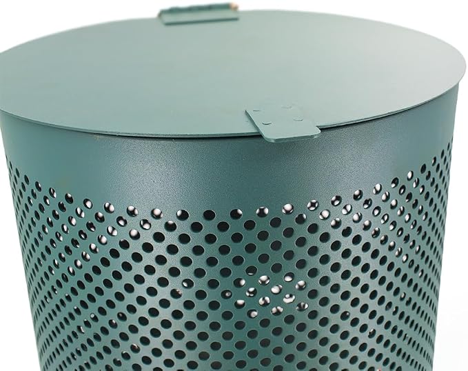 Zero Waste USA - Aluminum Dog Waste Station - Camp | Matte Green | DISPENSE-ART™ UV-printed aluminum station, 25% larger bag storage, rust-proof commercial design for parks & properties