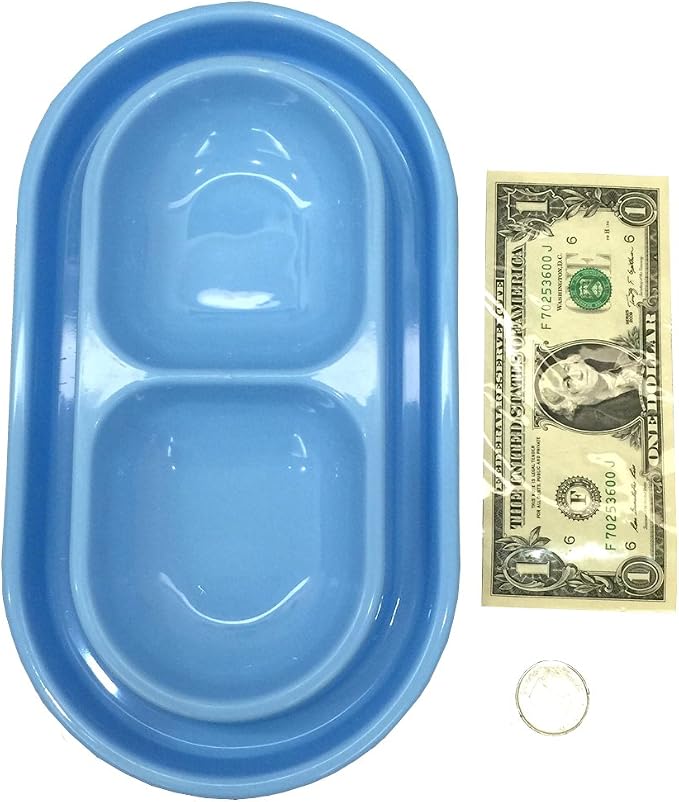 Cat Kitten Dish Dog Puppy Feeder Pet Bowl 3 Colors New Light Blue | Ant Proof Cat Food Bowl, No Spill Dish, Outdoor Feeding, Deep Wide Water Moat, Ants Barrier Blocks Ants, Lightweight Plastic