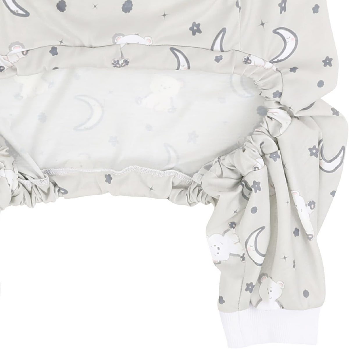 HDE Dog Pajamas One Piece Jammies Jumpsuit Pet Clothes Outfit Stretchy Lightweight Comfy Shirt Pjs for M-3XL Dogs Goodnight Polar Bears - 2XL