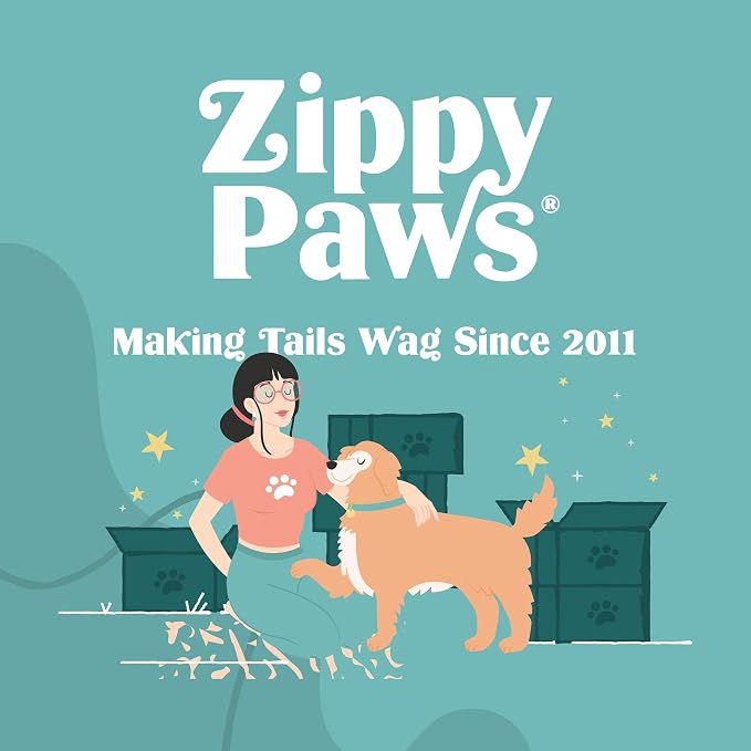 ZippyPaws Burrow Replacement Miniz - Interactive Dog & Puppy Toys for Boredom, Stimulating Pet Products to Keep Them Busy, Plush Refills for Hide & Seek Puzzle, Squeaky Toy for Enrichment - Bunnies