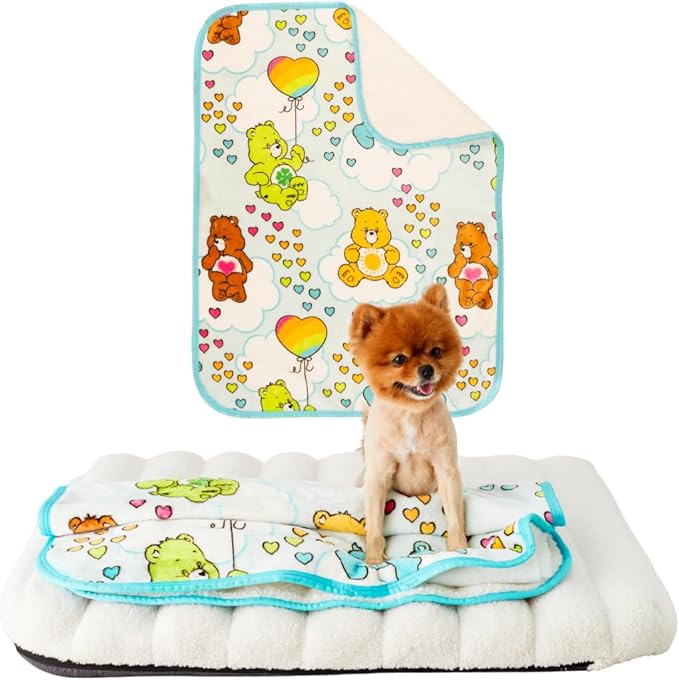 Franco Pet Care Bears Super Soft Cozy Waterproof Sherpa-Backed Blanket Throw for Small Dogs, Couch/Bed/Car, 30x40 (Officially Licensed Product)