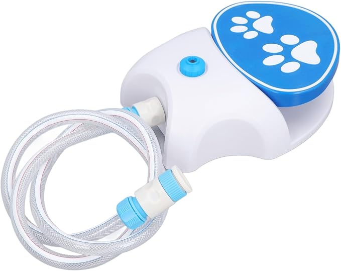Dog Water Fountain, Outdoor Dog Drinking Water Dispenser Activated, Provides, Easy to Use, with Upgrade Copper Valve Set, for Large Dogs and Cats