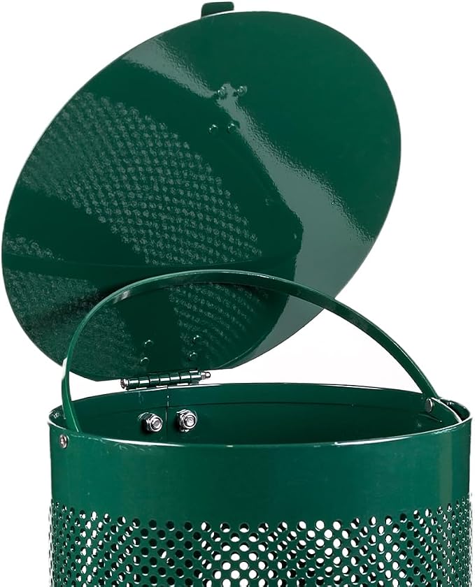 ZERO WASTE USA® Aluminum Dog Waste Station with ONEpul® Bags, Gloss Green | Rust-proof aluminum dog waste station with ONEpul® pull-strap bags, one-at-a-time dispensing, less waste & easier maintenance