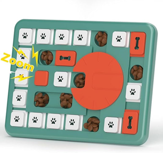 Dog Puzzle Toys, Treat Dispensing Dog Enrichment Toys for IQ Training and Brain Stimulation, Interactive Mentally Stimulating Toys as Gifts for Puppies, Cats, Dogs (L-Level 4)