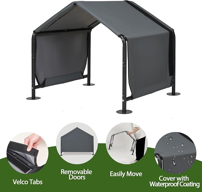 Dog Shade for Outside - Dog Tent Pet Canopy Dog House for Small Dog | Outdoor Dog Kennel for Small Dog,29.5x25.6x25.6 inch Sun Rain Pet Canopy House,Waterproof Pet Sahde Shelter for Small Animal