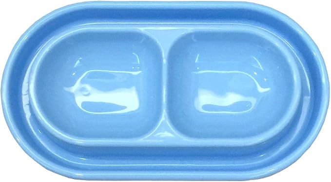 Cat Kitten Dish Dog Puppy Feeder Pet Bowl 3 Colors New Light Blue | Ant Proof Cat Food Bowl, No Spill Dish, Outdoor Feeding, Deep Wide Water Moat, Ants Barrier Blocks Ants, Lightweight Plastic