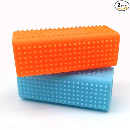 2pcs Pet Dog Cat Hair Remover, Pet Hair Removal Tool, Car Carpet Cleaner, Rubber Brush Roller, Dog Remover for car，Interior, Furniture, Sofa