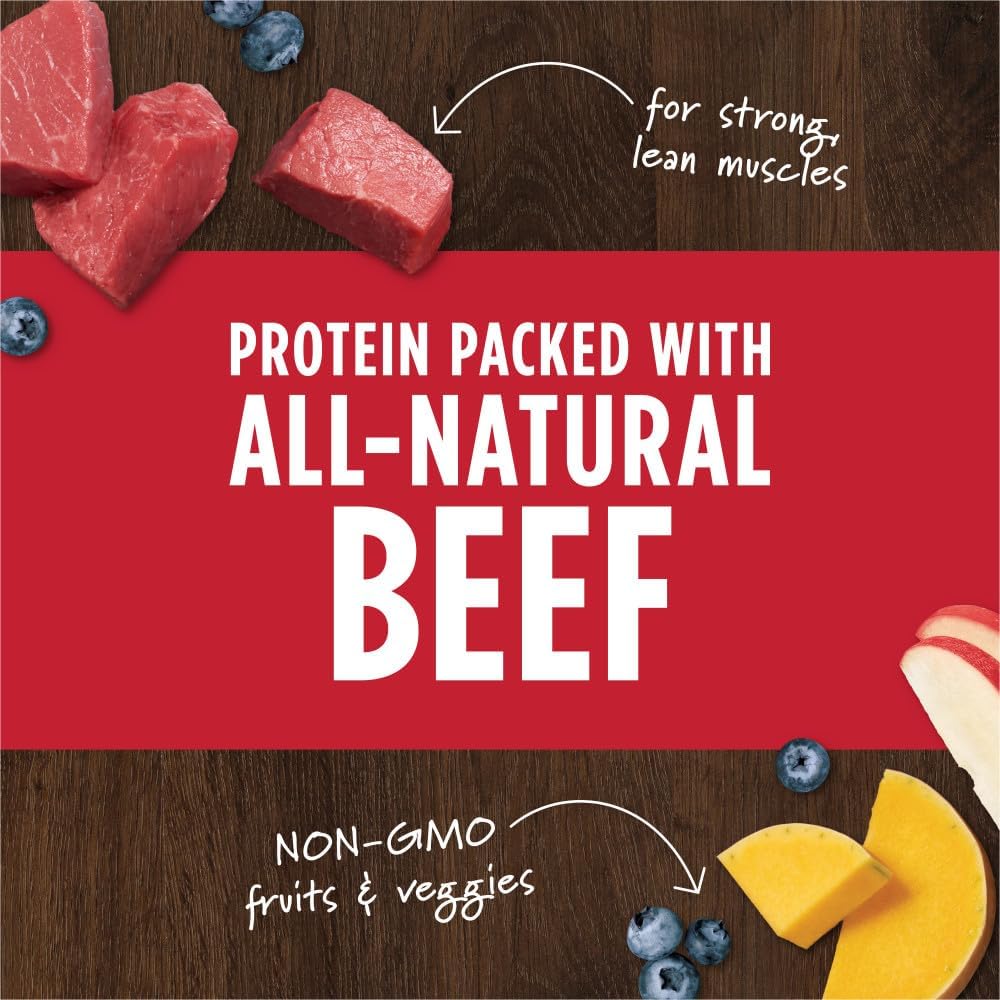 Instinct Raw Boost Mixers, Freeze Dried Dog Food Topper, Grain Free Recipe - All Natural Beef, 6 oz. Bag