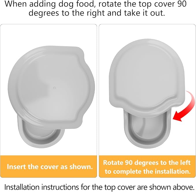 Kenond 9.5L Gravity Large Dog Feeder, Automatic Dogs Food Dispenser | Wide Mouth, Easy to Clean/ Gravity Filled/ Large Capacity/ Multi Pet Home