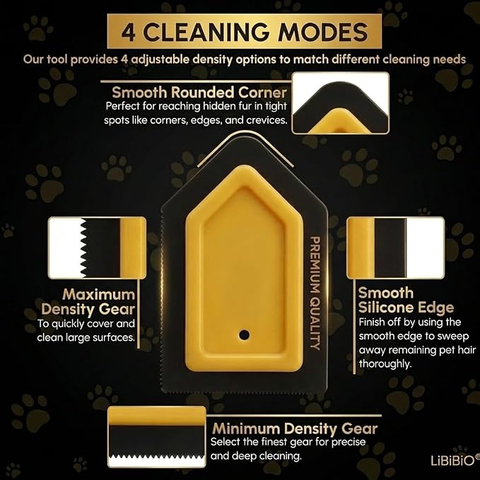 PACK of 2x Mini Pet Hair Detailer for Car Interior, Dog Hair Remover for Auto Detailing Supplies (Carpet,Seat...)