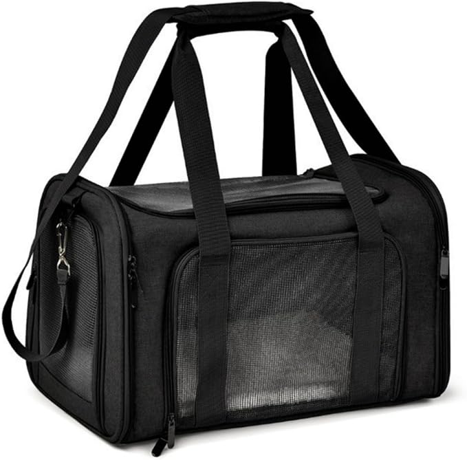 Airline Approved Cat Carriers Dog Carriers Soft-Sided Pet Travel Breathable | Large Size,Airline Approved,For Puppies/Kittens/Rabbits, 5-Sided Breathable Mesh, Self-Locking Zippers, For Cats and Dogs