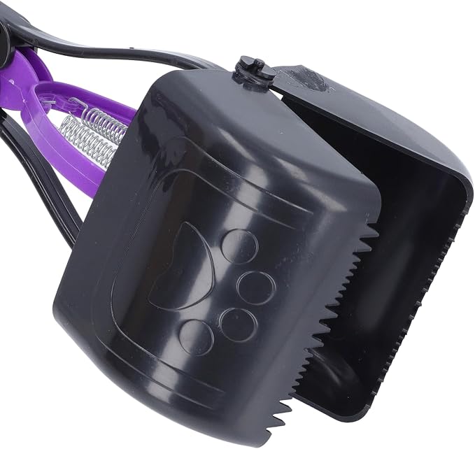 Qiilu Heavy Duty Dog Poop Scooper Multifunctional Portable Dog Poop Pick Up Tool Ergonomic Pooper Scooper for Pet Waste Removal
