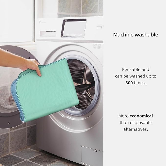 Pee Pads for Adults, Kids and Pets, Cotton-Like Surface, Machine Washable, 100% Leak Prevention with Waterproof TPU Layer (4 Pack, 34*36 inch)