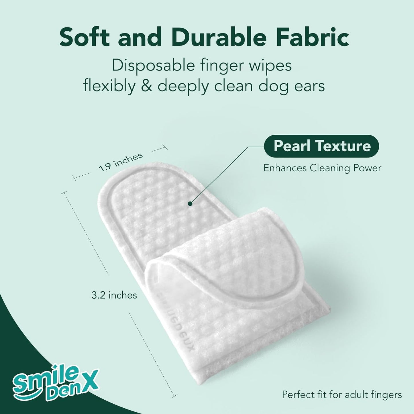 Dog Ear Cleaner Wipes - Dog Ear Infection Treatment Fast Relief from Ear Itching and Inflammation, Cat Ear Wipes Gently Remove Ear Wax Debris and Smelly (50 Pcs, Lavender)