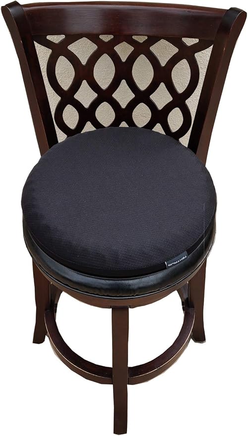 Tektrum Orthopedic Elastic Firm Swivel Gel Seat Cushion Rotatory Chair Pad | 360 Degree Rotation for Home, Office, Chair, Car - Relief for Sweaty Bottom, Hip Pain – Portable, Comfortable (19036)